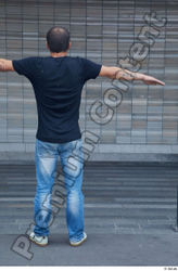 Whole Body Man T poses White Casual Average Standing Street photo references